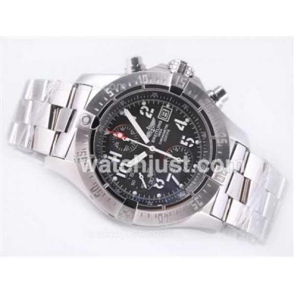 Breitling Skyland Avenger Chrono Swiss Valjoux 7750 Movement with Gray Dial-AR Coating