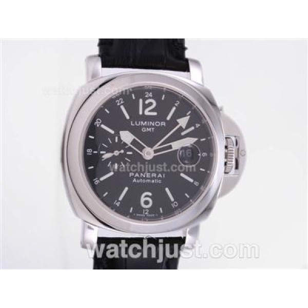 Panerai PAM088 Luminor GMT With Swiss Valjoux 7750 Movement Black Dial-28,800bph