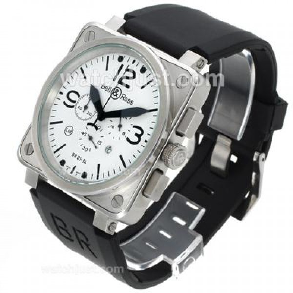 Bell & Ross BR 01-94 Working Chronograph with White Dial 46x46mm