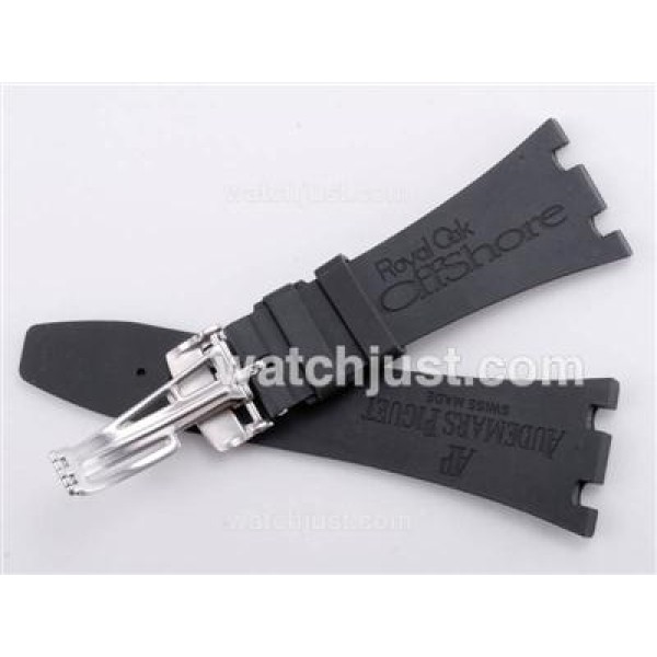Audemars Piguet Rubber Strap with Deployment Buckle For 7750 Version