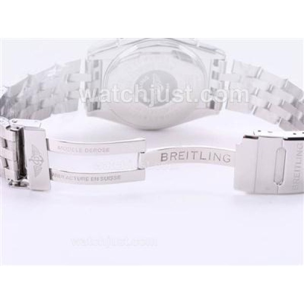 Breitling Chronomat Evolution Chronograph Swiss Valjoux 7750 Movement with Black Dial-AR Coating