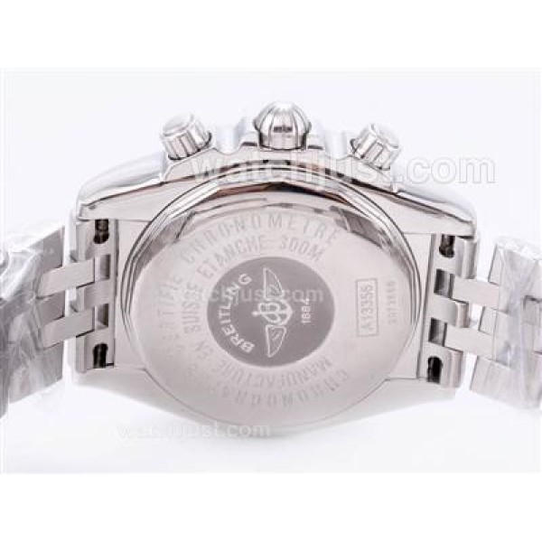Breitling Chronomat Evolution Chronograph Swiss Valjoux 7750 Movement with Black Dial-AR Coating