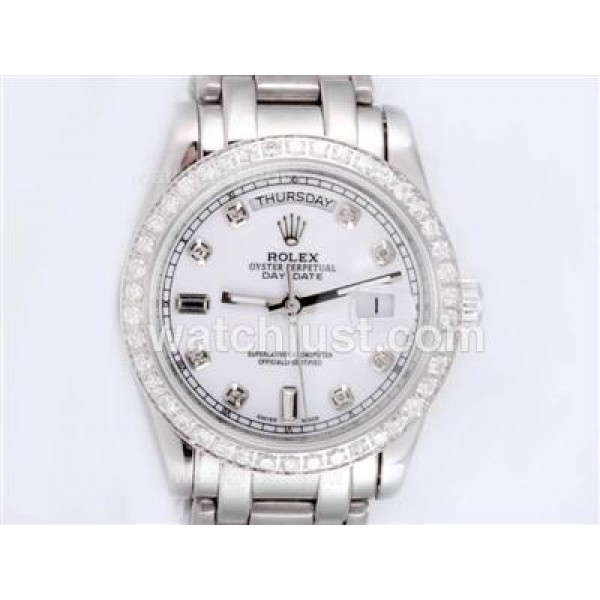 AAA Quality Rolex Day-Date Masterpiece Replica Watches With White Dials For Sale