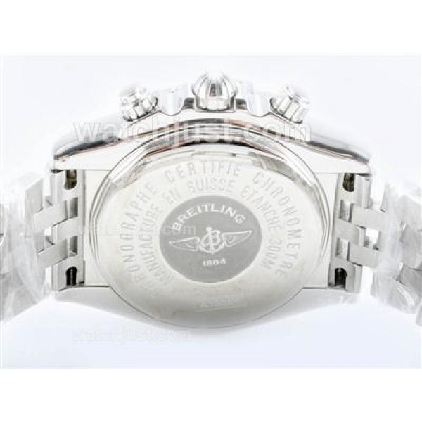 Breitling Chronomat Evolution Chronograph Swiss Valjoux 7750 Movement with White Dial S/S