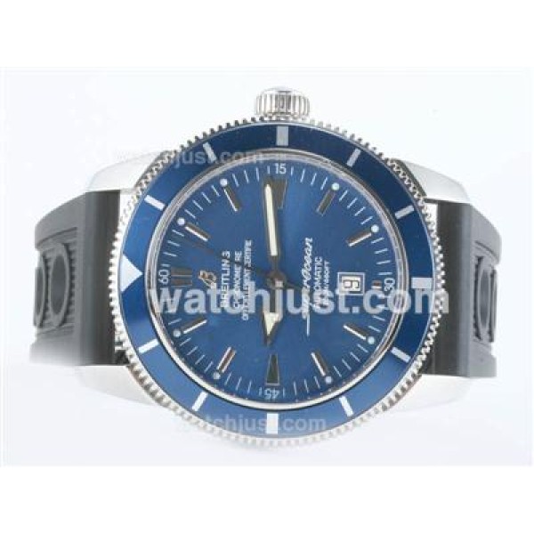 Breitling Super Ocean Heritage Swiss ETA 2824 Movement Blue Dial With Rubber Strap-ULTIMATE Version