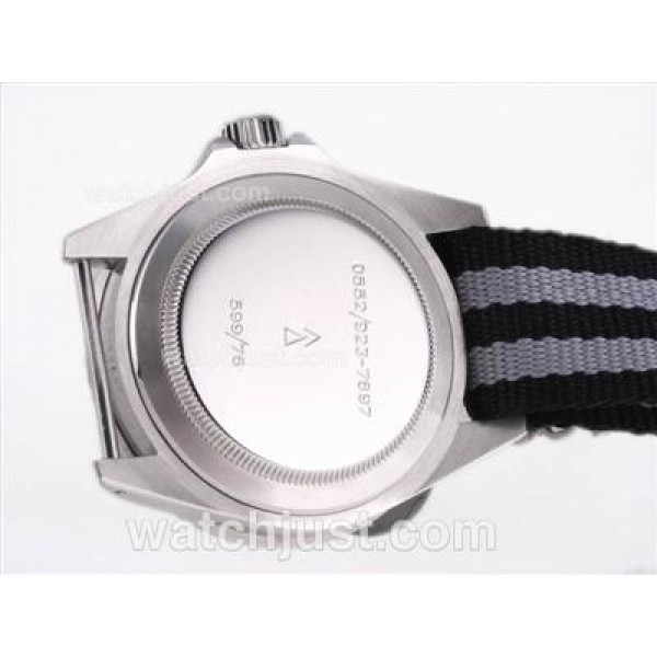 Rolex Submariner Cartier Automatic with Black Bezel and Dial Vintage Version-Nylon Strap