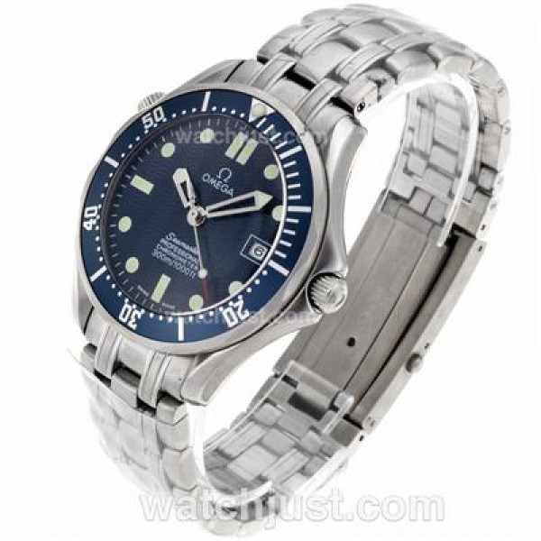 Omega Seamaster James Bond With Swiss ETA 2836 Movement-Blue Wave Dial