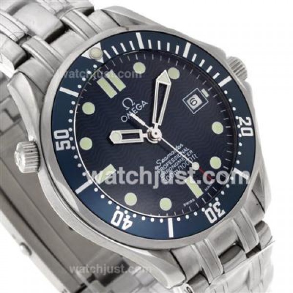 Omega Seamaster James Bond With Swiss ETA 2836 Movement-Blue Wave Dial