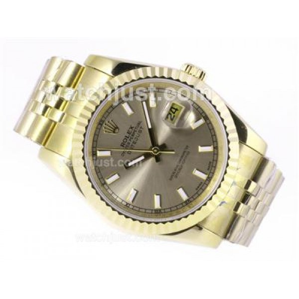 Best Quality Rolex Datejust Replica Watches With Gray Dials For Sale