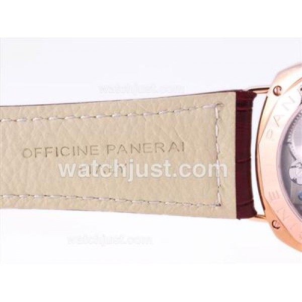 Panerai Radiomir Black Seal With Swiss ETA Unitas 6497 Swan Neck Movement-18K Rose Gold Case