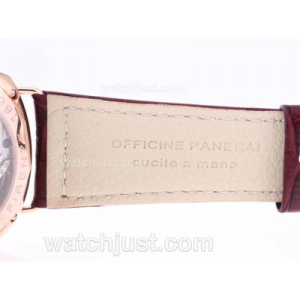 Panerai Radiomir Black Seal With Swiss ETA Unitas 6497 Swan Neck Movement-18K Rose Gold Case