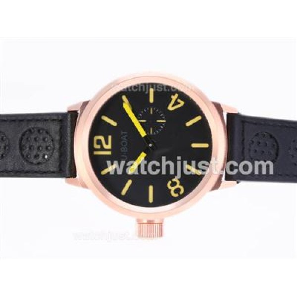 U-Boat Italo Fontana U-B497 Automatic Rose Gold Case With Yellow Marking