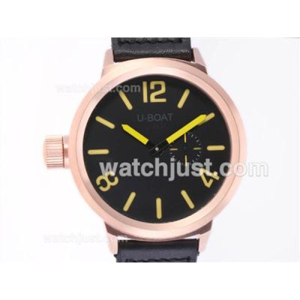 U-Boat Italo Fontana U-B497 Automatic Rose Gold Case With Yellow Marking