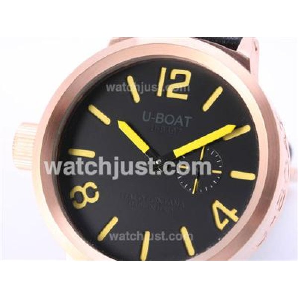 U-Boat Italo Fontana U-B497 Automatic Rose Gold Case With Yellow Marking