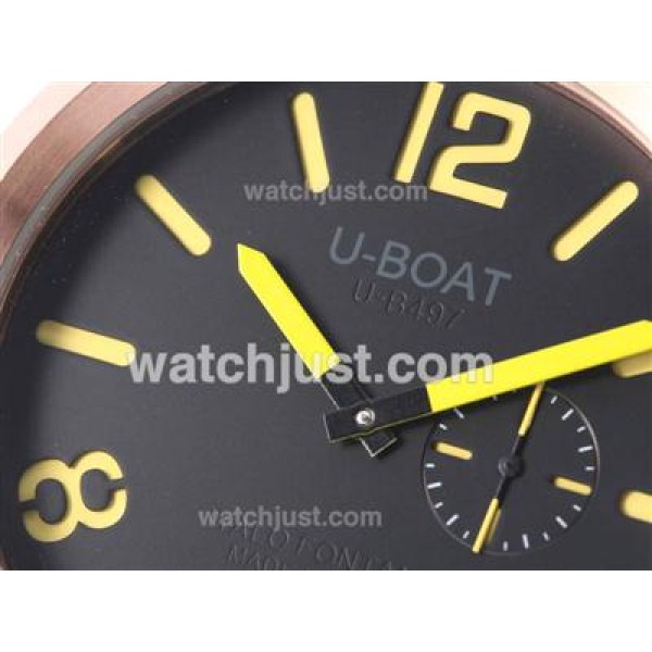 U-Boat Italo Fontana U-B497 Automatic Rose Gold Case With Yellow Marking