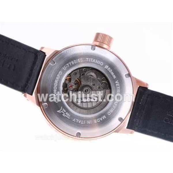 U-Boat Italo Fontana U-B497 Automatic Rose Gold Case With Yellow Marking