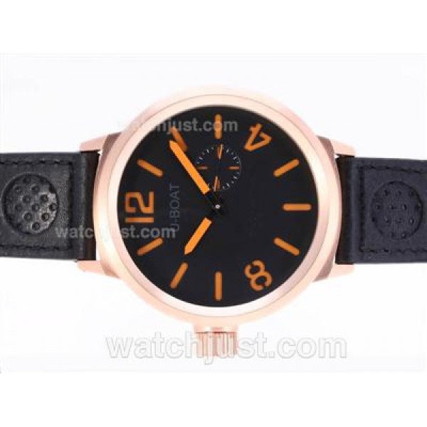 U-Boat Italo Fontana U-B497 Automatic Rose Gold Case With Orange Marking