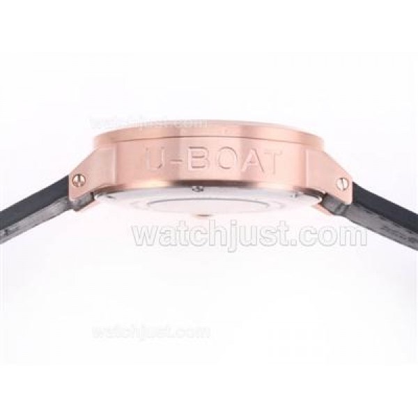 U-Boat Italo Fontana U-B497 Automatic Rose Gold Case With Orange Marking