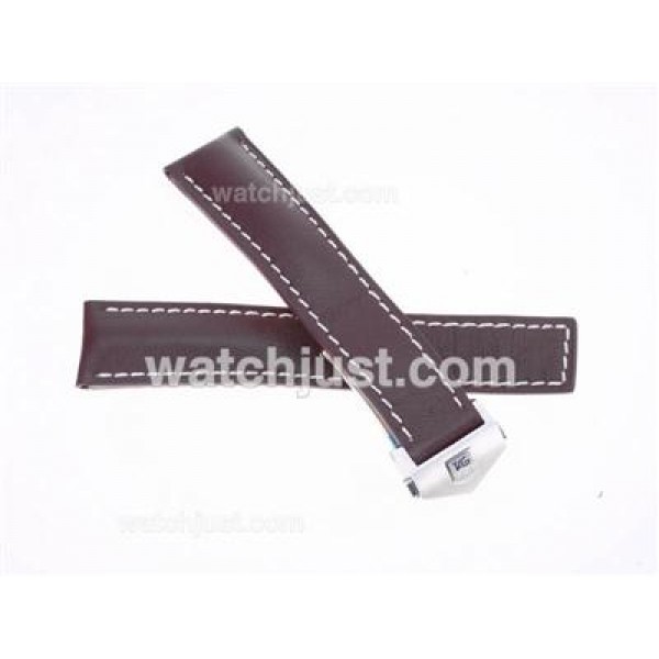 Tag Heuer Brown Leather Strap with Deployment Buckle For 7750 Version