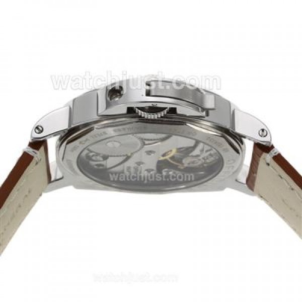 Panerai Luminor Marina PAM 111 Unitas 6497 Swan Neck Movement with Black Dial