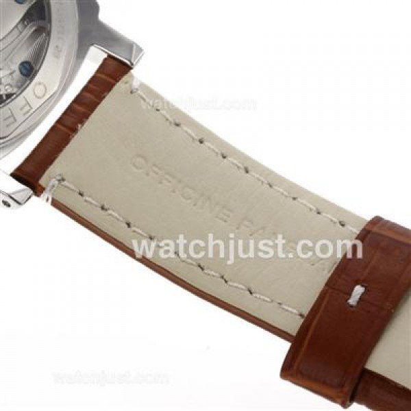 Panerai Luminor Marina PAM 111 Unitas 6497 Swan Neck Movement with Black Dial