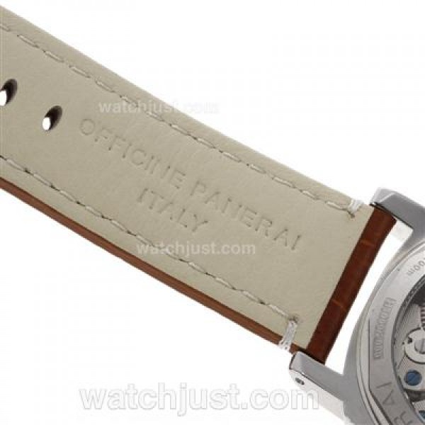 Panerai Luminor Marina PAM 111 Unitas 6497 Swan Neck Movement with Black Dial