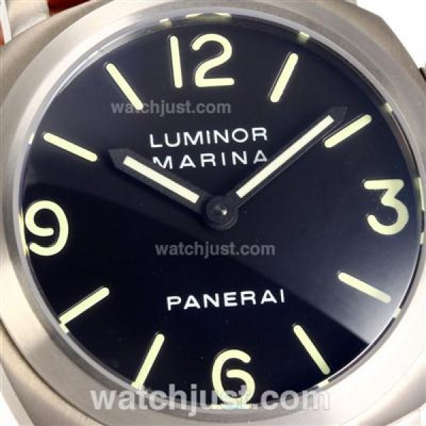 Panerai Luminor Base PAM112 Swiss ETA Unitas 6497 Movement Swan Neck-Full Titanium Case