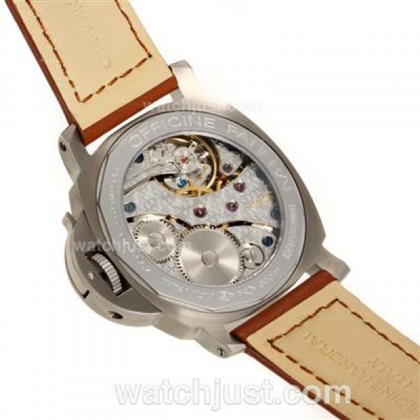 Panerai Luminor Base PAM112 Swiss ETA Unitas 6497 Movement Swan Neck-Full Titanium Case