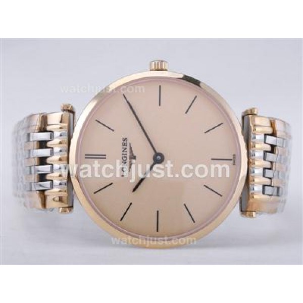 Longines La Grande Classique Two Tone With Swiss ETA Movement-Golden Dial