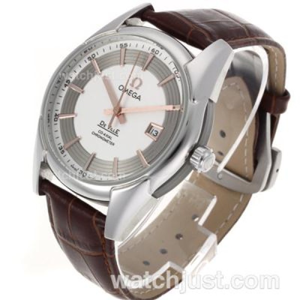 Omega Hour Vision See Thru Case Automatic with White Dial