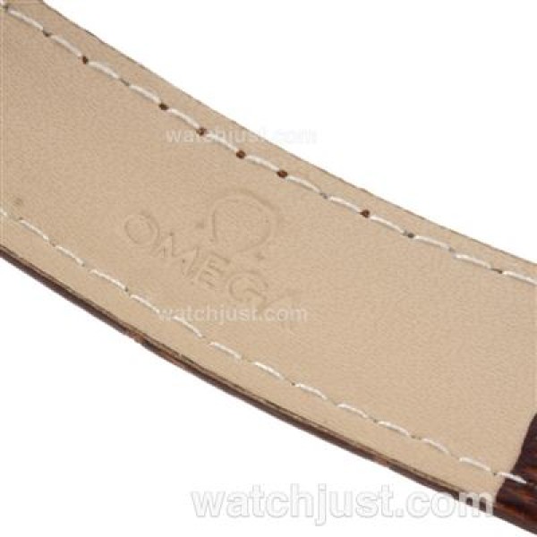Omega Hour Vision See Thru Case Automatic with White Dial