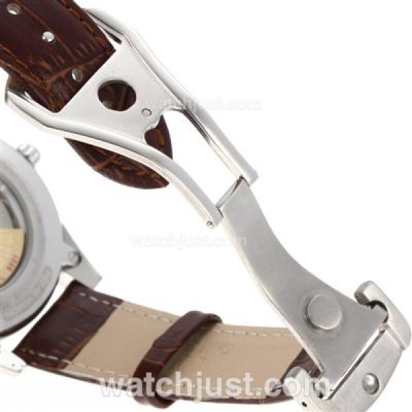 Omega Hour Vision See Thru Case Automatic with White Dial