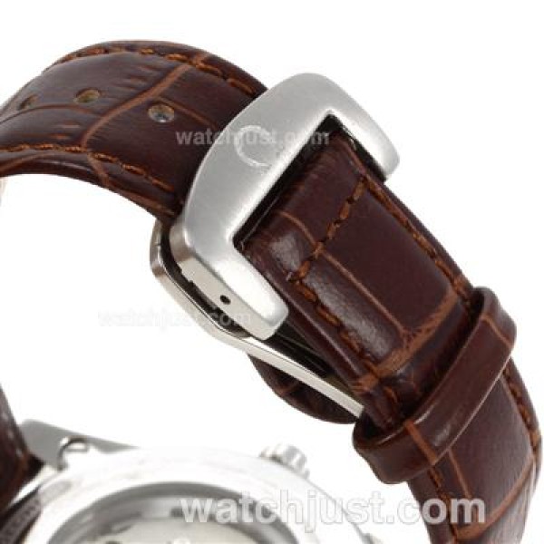 Omega Hour Vision See Thru Case Automatic with White Dial