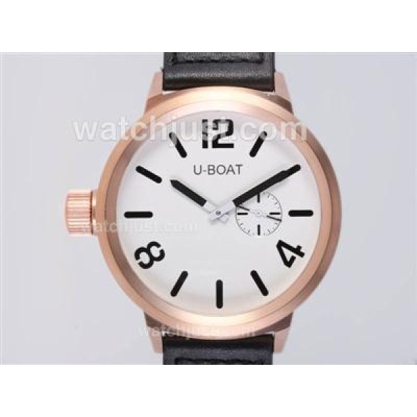 U-Boat Italo Fontana Automatic Rose Gold Case with White Dial