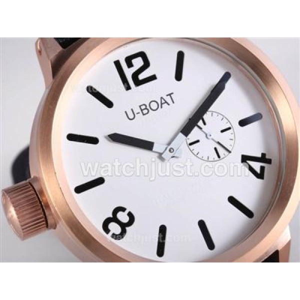 U-Boat Italo Fontana Automatic Rose Gold Case with White Dial