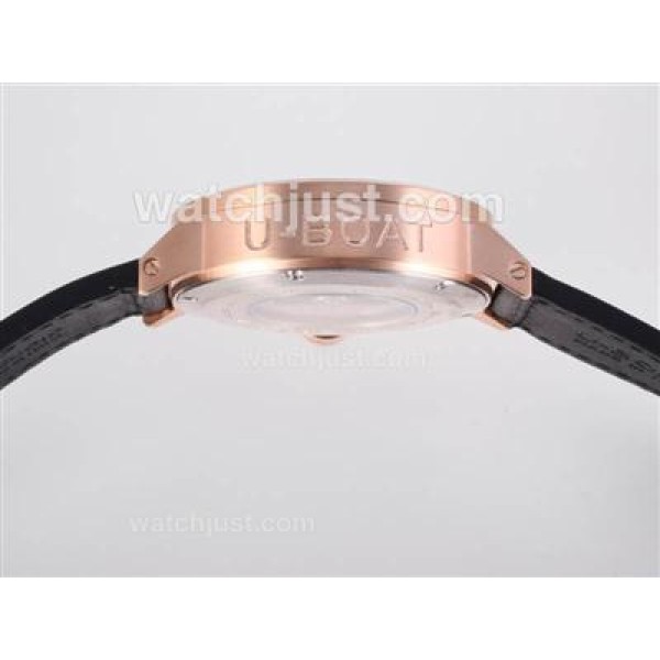 U-Boat Italo Fontana Automatic Rose Gold Case with White Dial