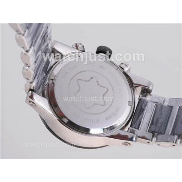 Montblanc Time Walker Working Chronograph with Black Dial-Authentic Ceramic Bezel