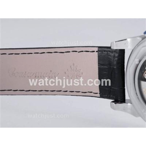 Patek Philippe Perpetual Calendar Automatic CZ Diamond Bezel with Black Dial