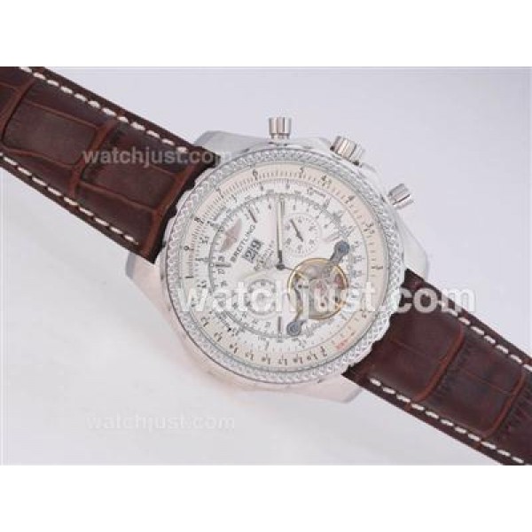 Breitling for Bentley Automatic Tourbillon with White Dial