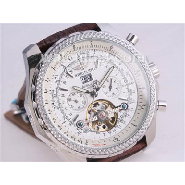 Breitling for Bentley Automatic Tourbillon with White Dial