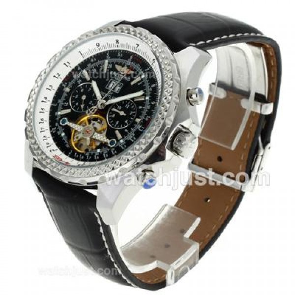 Breitling for Bentley Automatic Tourbillon with Black Dial and Strap