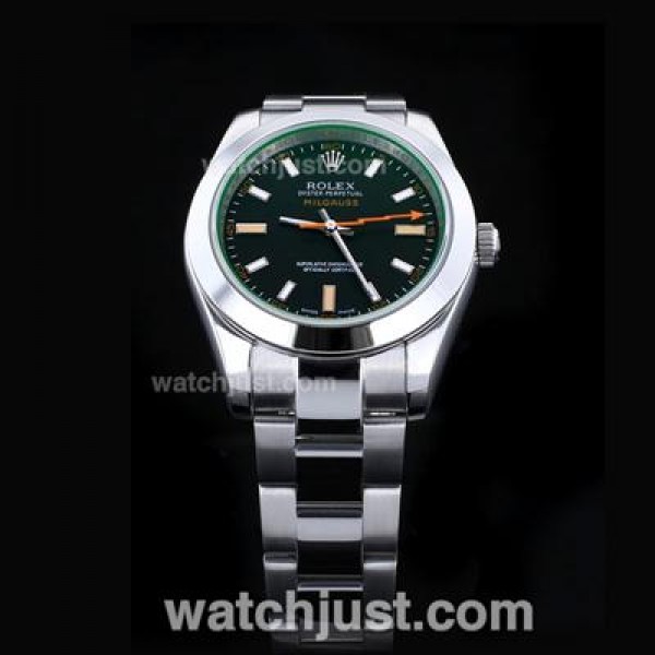 Best 1:1 Rolex Milgauss Fake Watches With Black Dials For Sale
