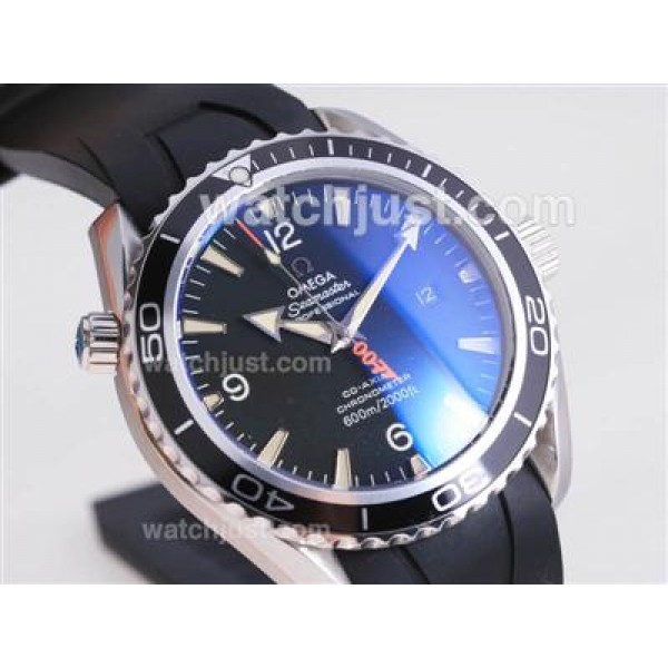 Omega Casino Royal 007 Planet Ocean With Black Bezel-Same Structure As ETA Version-High Quality