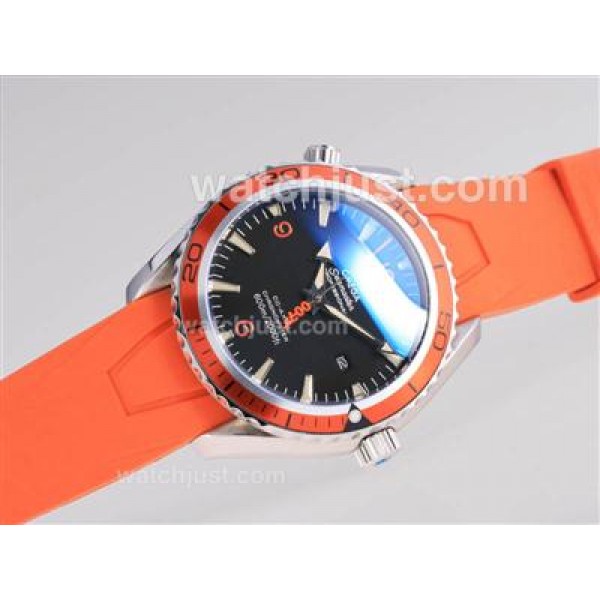 Omega Casino Royal 007 Planet Ocean With Orange Bezel-Same Structure As ETA Version-High Quality