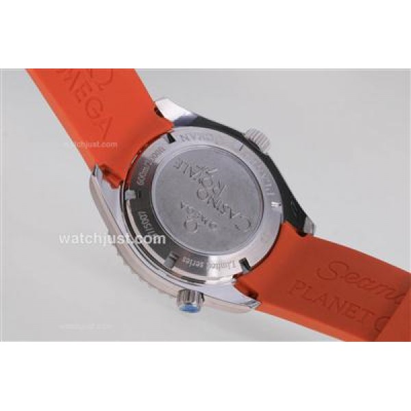 Omega Casino Royal 007 Planet Ocean With Orange Bezel-Same Structure As ETA Version-High Quality