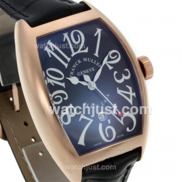 Franck Muller Casablanca Automatic Rose Gold Case with Black Dial-Jumbo Version