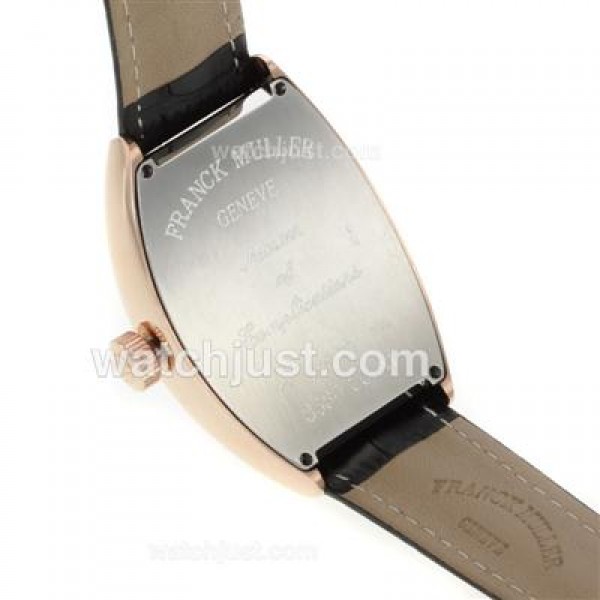 Franck Muller Casablanca Automatic Rose Gold Case with Black Dial-Jumbo Version