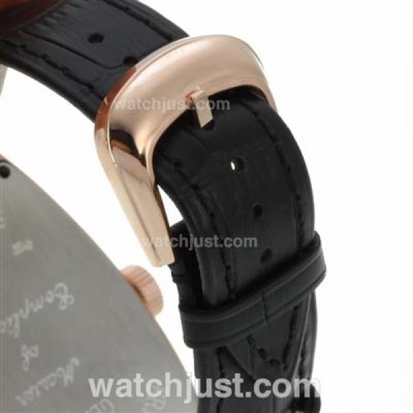 Franck Muller Casablanca Automatic Rose Gold Case with Black Dial-Jumbo Version