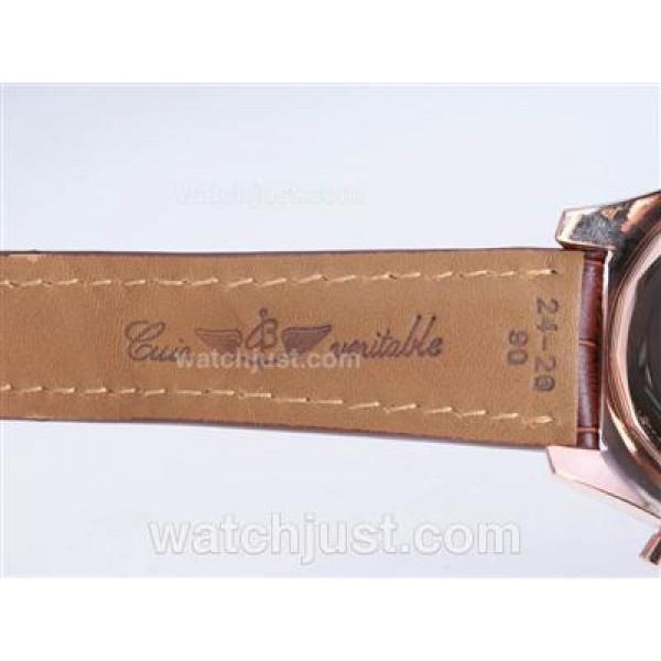 Breitling for Bentley Motors Working Chronograph Rose Gold Case with Black Dial
