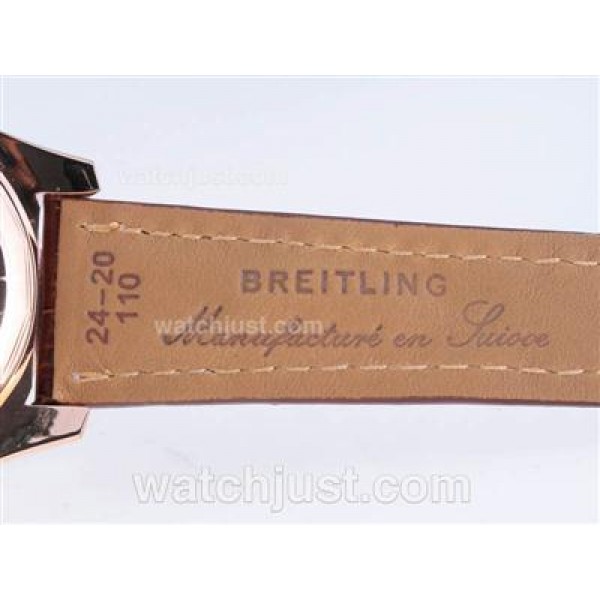 Breitling for Bentley Motors Working Chronograph Rose Gold Case with Black Dial